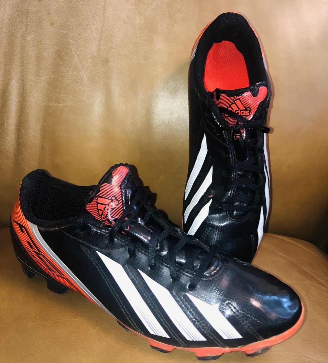 Adidas f50 Adizero FG cleats rare Black Red Really Nice! Men’s Size 8