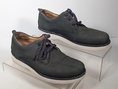 Samuel Hubbard Men's 9.5 M Oxford Gray Leather Casual Shoes M1100-028 Vibram