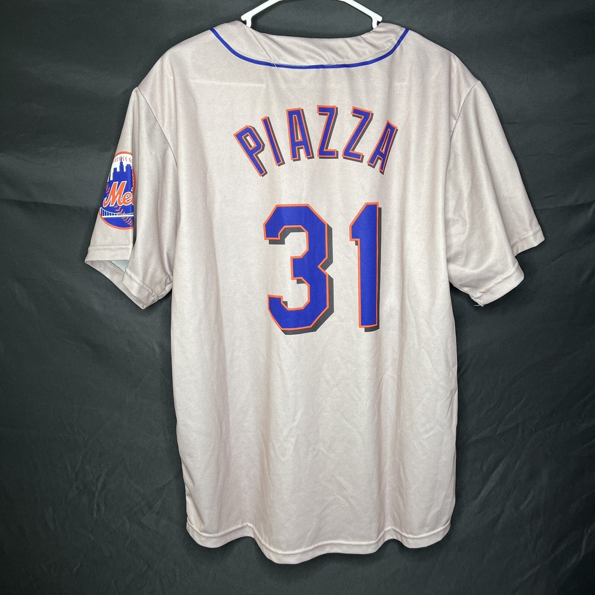 ✨激レア✨MLB ニューヨーク・メッツ 31 ピアッツァ ユニフォーム New York Mets Men's XL Mike Piazza #31 Away Jersey Stadium