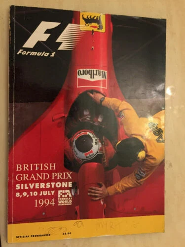 Formula 1 Scorecards