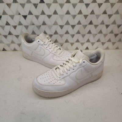 Nike Air Force 1 AF1 Triple White Low Top 315122-111 Men s Size 13 Sneaker Shoes