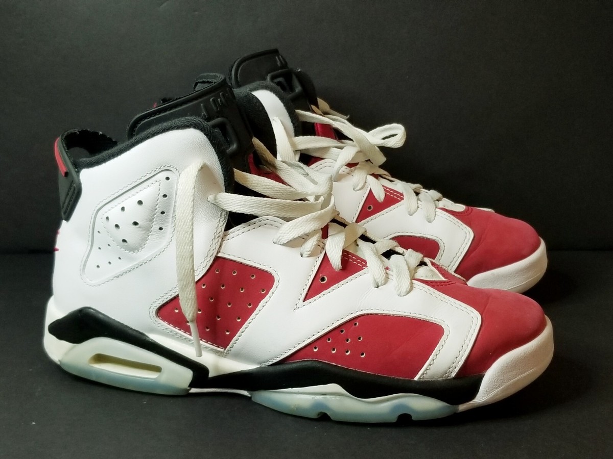 Nike Air Jordan 6 GS Grade School White Carmine Black 384665 Nike Air Jordan 6 GS Grade School White Carmine Black 384665