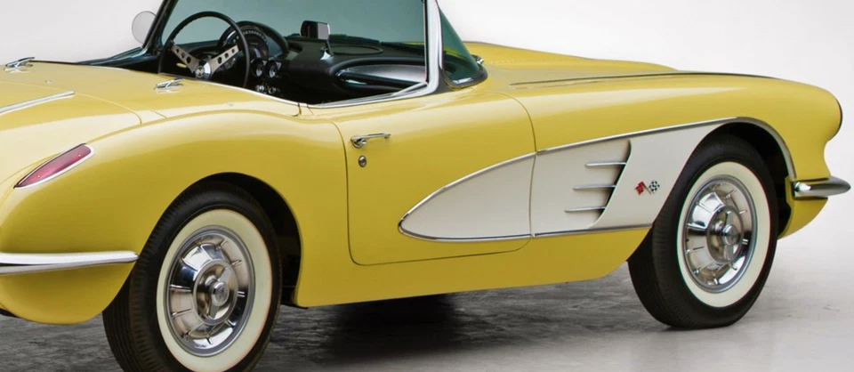 Corvette Chevrolet coche de carreras Chevy 1 clásico Hot Rod metal 55 12 57 18 1963 1957  Foto 3 de 4