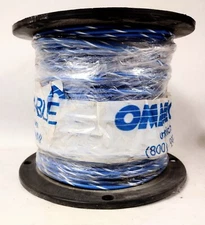 OMNICABLE 18-AWG BLUE/WHITE 16-STRAND WIRE TINNED COPPER 500FT L718ST-05