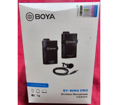 BOYA Digital Wireless Microphone Kit Transmitter Dual Channel BY-WM4-PRO