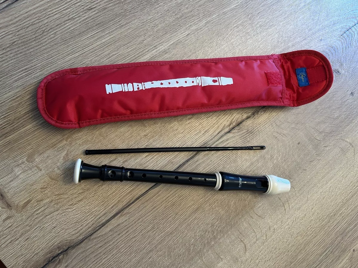 Aulos 205A Descant Recorder Brown With Red Macpac Carrying Case