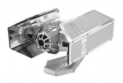 STAR WARS DARTH VADER'S TIE FIGHTER ASSEMBLED:Metal Earth Fascinations 3d Modell