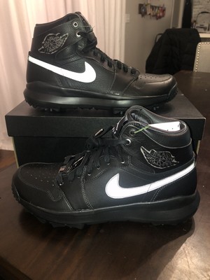 Air Jordan 1 Golf Prem Retro Triple Black Golf Shoe, Size 12, Looks Feels Great | eBay