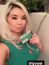 Natural Fitness Energy Sport Gum 100mg Caffeine per piece Mint 3 Packs (24 pcs)