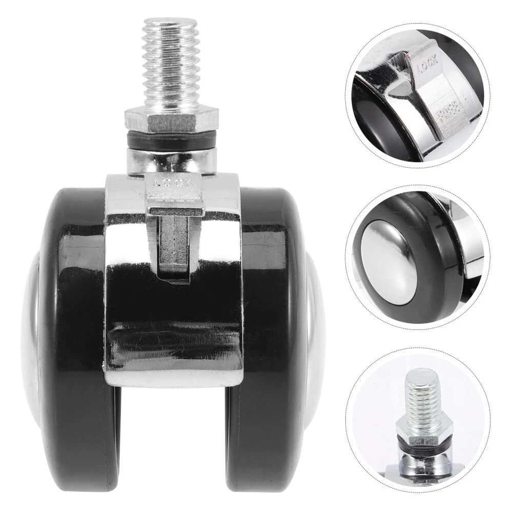 2Pcs replacement office chair wheels Metal Swivel Caster Heavy