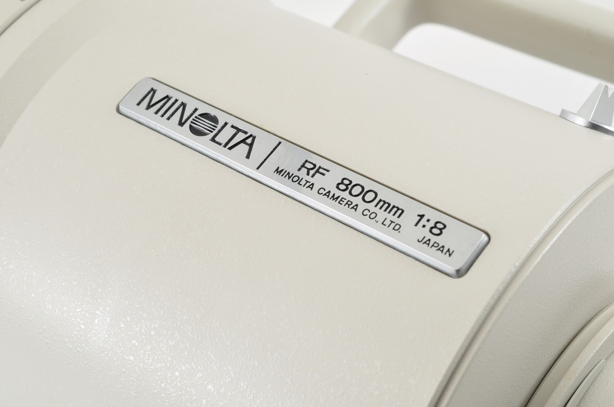 Near MINT MINOLTA RF 800mm f/8 White Reflex Mirror Lens [ RARE