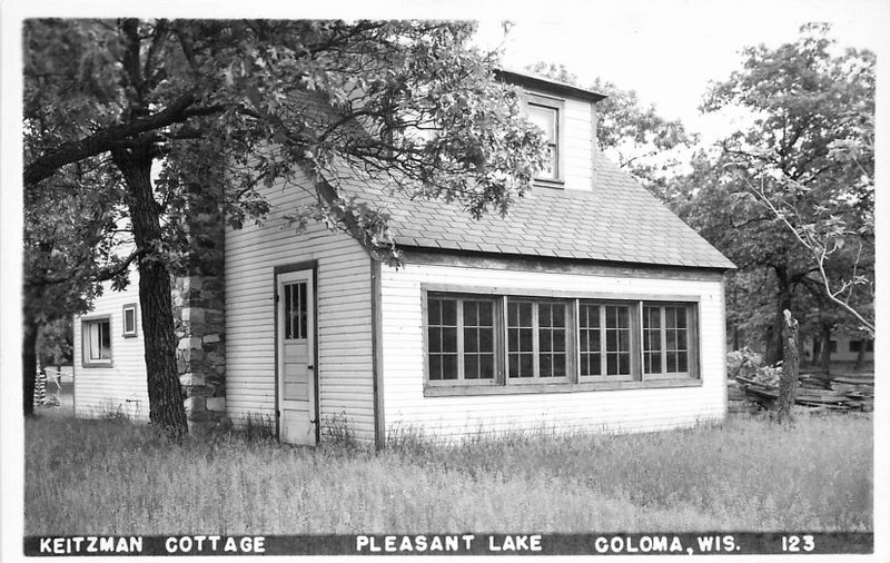 Coloma Wisconsin Kietzman Cottage Pleasant Lake 123 RPPC Photo Postcard 12084 eBay
