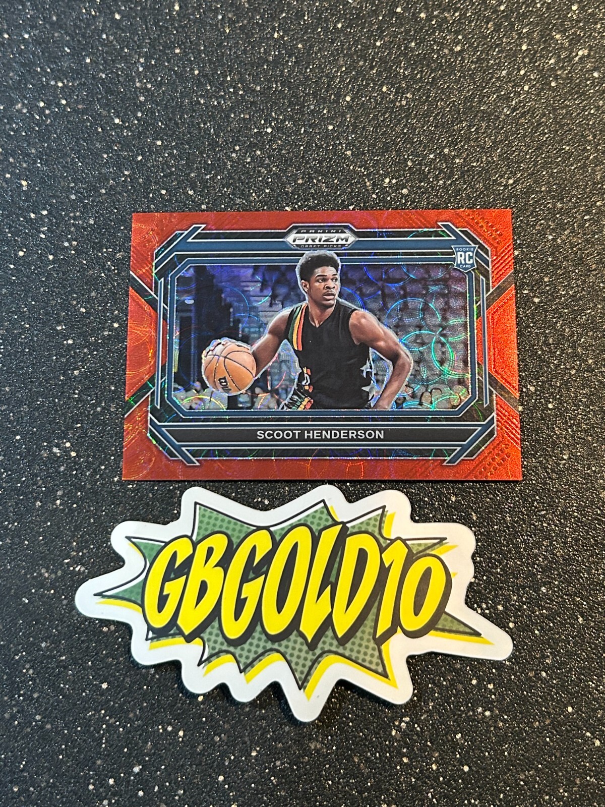 2023-24 Panini Prizm Draft Scoot Henderson Red Scope /88 Rookie RC