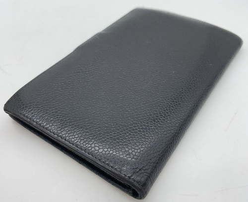 Auth Chanel Decacoco Pattern Leather Black Card Case/Wallet W/Box Set2 NS050788 - Picture 11 of 24