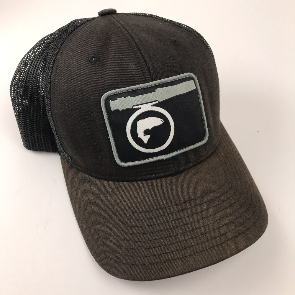 Fly Fishing Patch Hat Fish Reel Logo Patch Gem