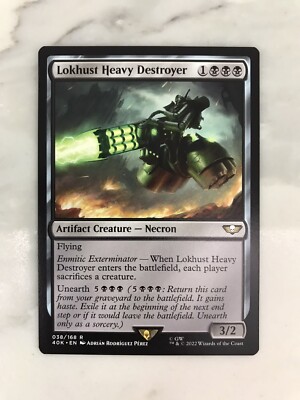 Lokhust Heavy Destroyer MTG Magic the Gathering Card NM Near Mint Warhammer 40K