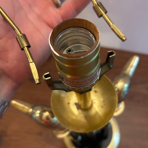 Vintage brass duck lamp double headed duck lamp tested and works 250 v cabin - Picture 7 of 20