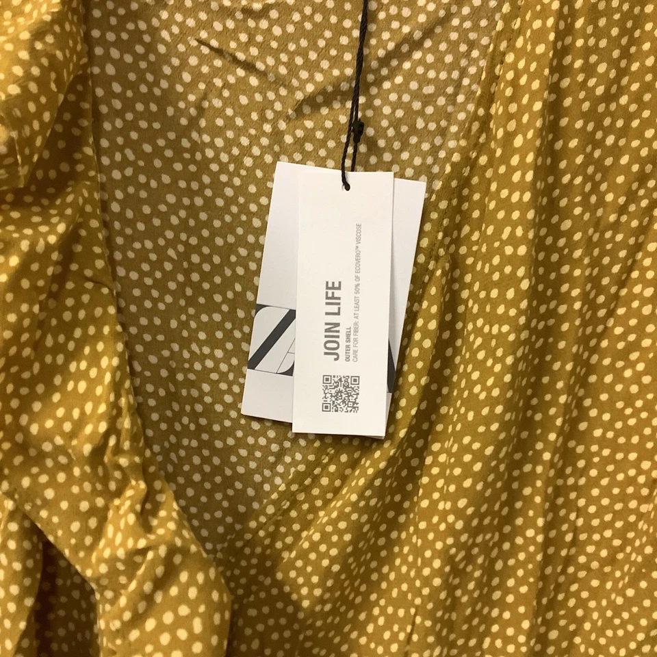 Vestido Zara Niñas Verde Oliva Lunares Mangas Cortas Cuello en V Volantes Envolvente Talla 8 Foto 4 de 4