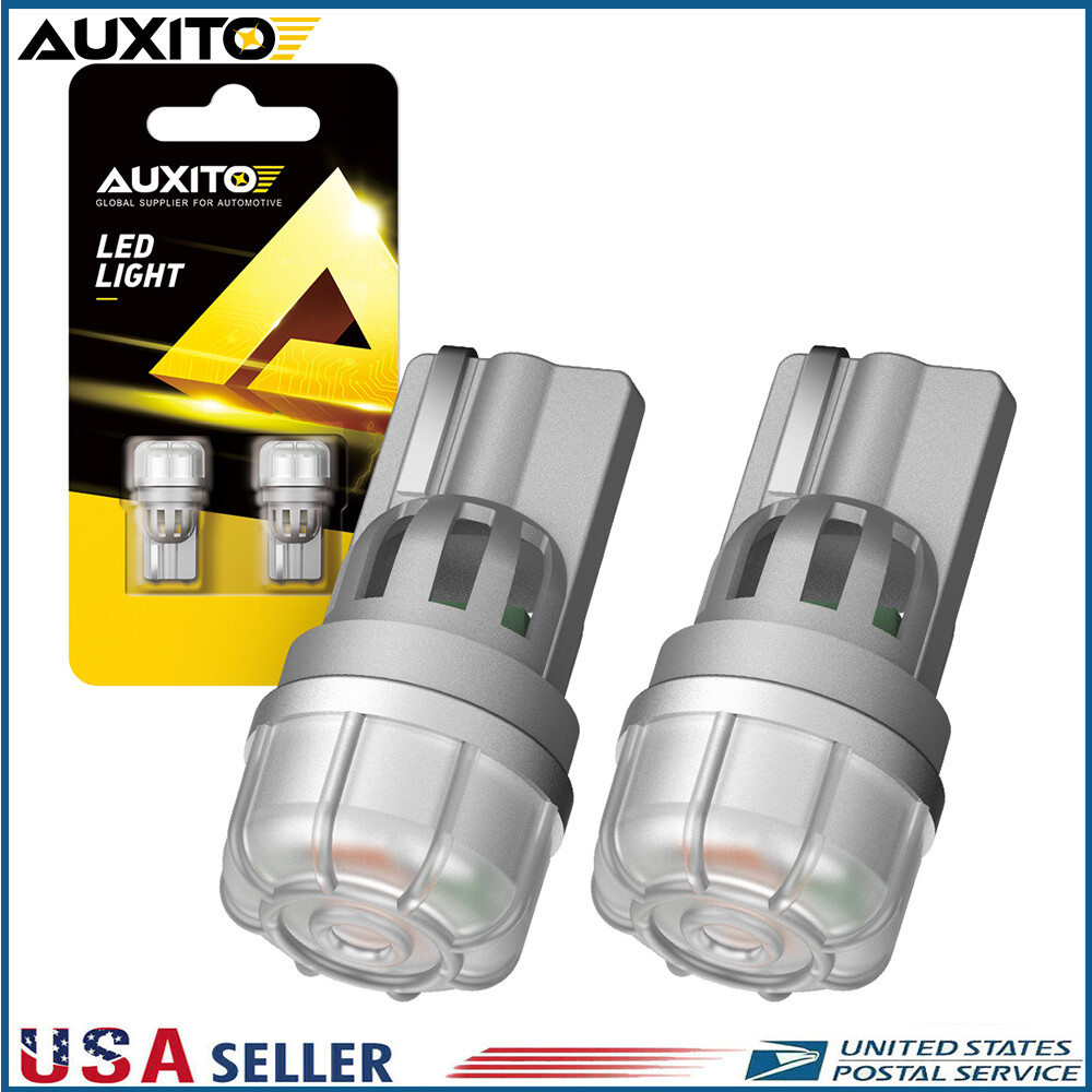 AUXITO 194 LED Bulb Super Bright Amber Yellow 168 W5W T10 Car Interior Bulbs M