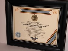 U.N. OBSERVER MISSION UGANDA-RWANDA COMMEMORATIVE MEDAL CERTIFICATE ~ Type 1