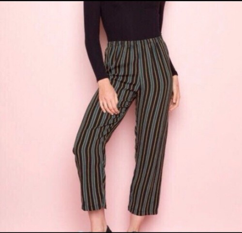 yellow striped pants size 