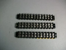 Terminal Connector Block Strip 600A-12 New Lot of 3