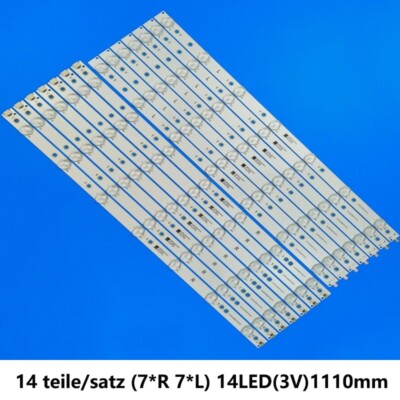 14Pc LED-Streifen für Philips LB55072 01N31-A 01N32 TPT550J1 GJ-2K16-550-D714-V4