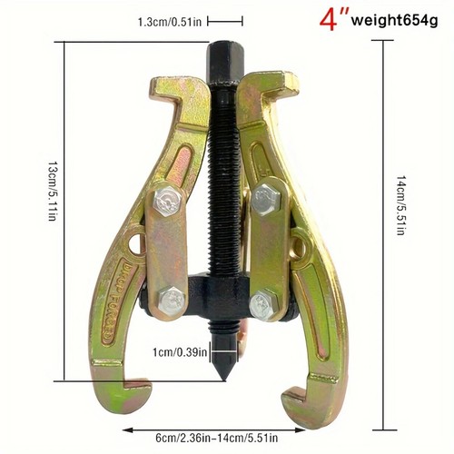 1-pack three-jaw puller multifunctional universal bearing puller removal tool - Picture 21 of 22