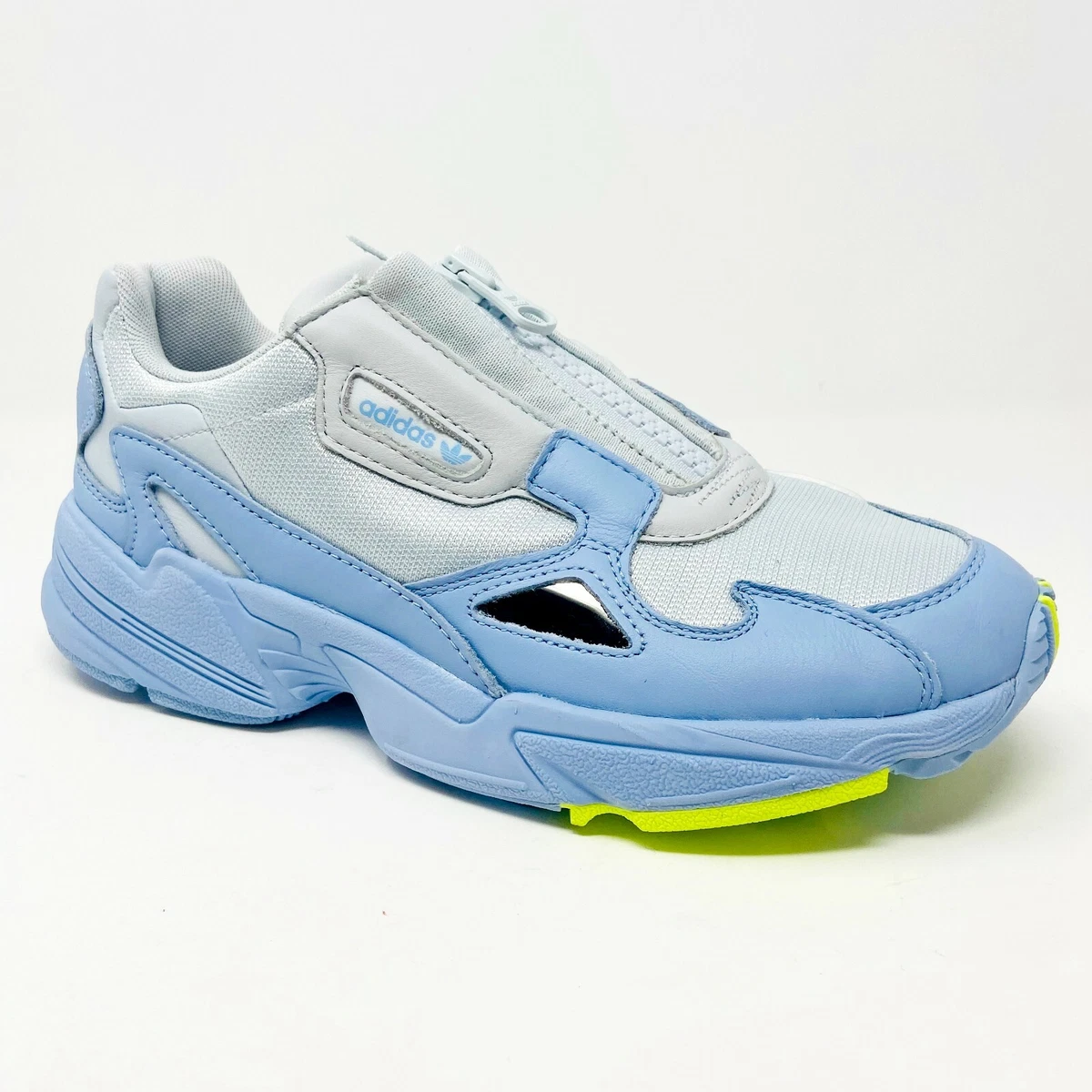 Falcon Zip Glow Blue Grey Neon Womens Trainers EF1969 | eBay