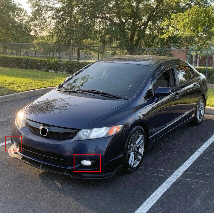 Luces antiniebla de conducción de parachoques con interruptor para Honda Civic 2009 2010 2011 sedán de 4 puertas Foto 2 de 4