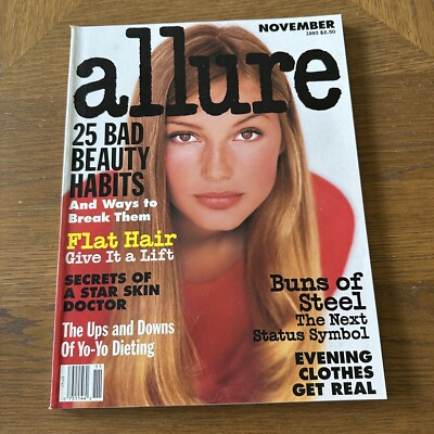 Allure magazine November 1993 BRIDGET HALL Debi Mazar 1990s Model Fashion Beauty