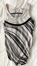 GK Elite Black And Silver Glitter Gymnastics Leotard CL Child Large