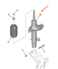 CITROËN C4 CACTUS Stoßdämpfer vorne rechts 9820948580 Neu Original