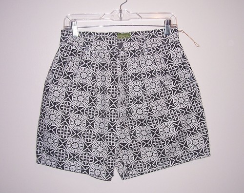 Juniors' Vintage ESPRIT DE CORP GROUP Black & White Print Shorts - Size 11/12
