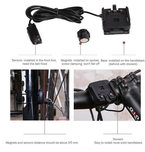 Motorcycle Bicycle Computer Speedometer Odometer Waterproof Multifunction Gauge - Foto 12 di 12