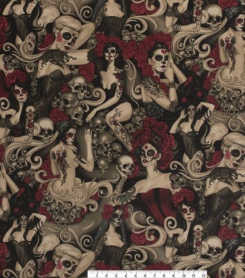 Las Elegantes Pinup Girls by Alexander Henry Fabrics-BTY