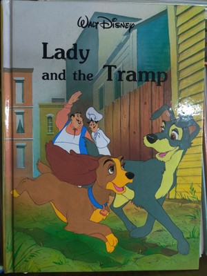 Vintage 1986 Lady and the Tramp Hardcover Book, Walt Disney Classic
