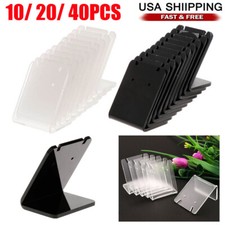 Acrylic Earring Necklace Display Rack Stand Jewelry Ear Stud Holder 10/20/40Pcs