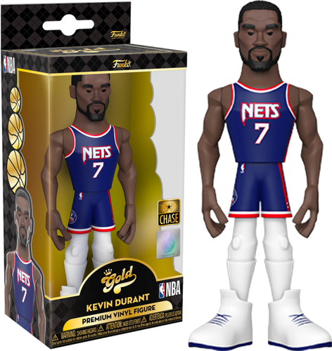 NBA - Kevin Durant Brooklyn Nets Championship Edition 5" Gold Premium Figure - Picture 3 of 3
