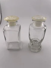 Pair Of Upjohn Vintage Medicine Bottles 