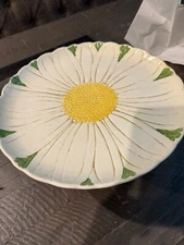 Vtg 1960s Hand painted Pedestal Cake Plate Metlox Poppytrail Vernan