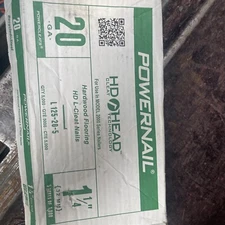 Powernail L125205 20 Gauge 1-1/4 Inch Length L-Cleat Flooring Nails (5000ct box)