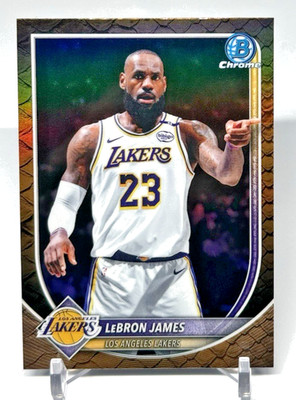 2025-26 Bowman Lebron James #BCV-121 Chrome Reptilian Refractor