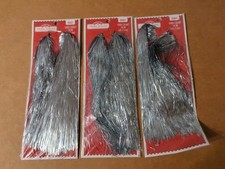 New 3 Packs Holiday Time Tinsel Icicles 1000 Count 18 Inch Silver Strands