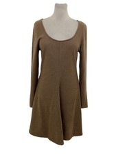 M&S Women's Mini Skater Dress Mole Jersey Scoop Neck Stretch Long Sleeve New