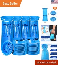 30 Pack Disposable Vomit Bags - Blue Barf Bags for Travel, Motion Sickness, A...