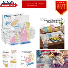 15-Piece Diamond Art Storage Trays Kit with Lids - Stackable  Spacious Solution