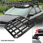 For Ford Focus Aluminum Top Roof Rack Cargo Carrier Basket Holder w/ LED Lights
