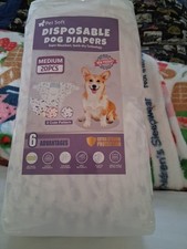 Couches jetables douces pour animaux de compagnie femelle chien 19 pièces NEUVES