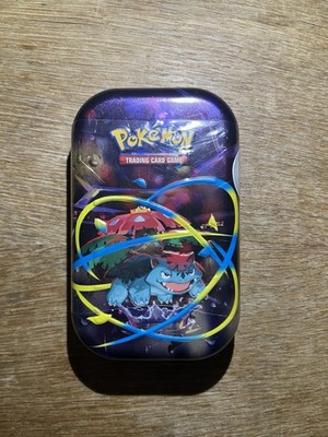 Pokémon TCG Mega Evolution Mini Tin Metal, 2 Booster Packs 2025 Scarlet & Violet